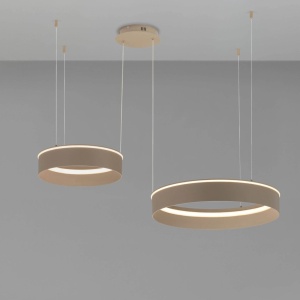 Lustra LED design circular OLIVIA bej - Img 6