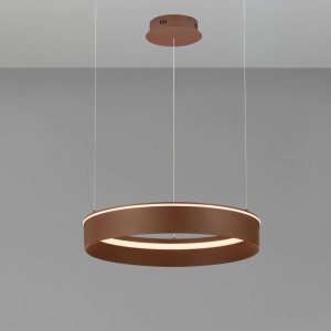 Lustra LED design circular OLIVIA maro inchis D-60cm - Img 5