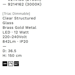 Lustra LED design decorativ 2700K BLAZIK D-36,5cm - Img 7