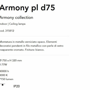 Lustra LED design elegant Armony pl d75 - Img 4