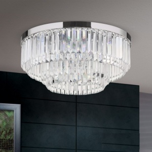 Lustra LED design LUX PRISM 55cm, chrome 197321 universul-luminii.ro