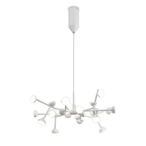 Lustra LED design modern ADN alb Medium - Img 1