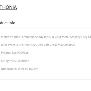 Lustra LED design modern AFTHONIA 232391 universul-luminii.ro