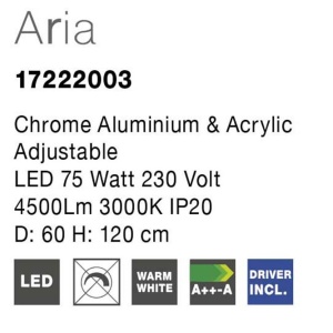 Lustra LED design modern Aria 74271 universul-luminii.ro