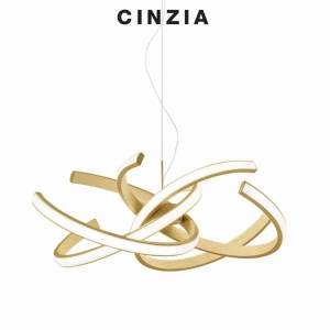 Lustra LED design modern Cinzia S auriu sau alb 146491 universul-luminii.ro