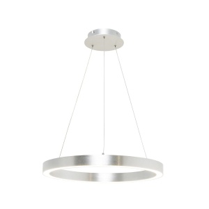 Lustra LED design modern circular CARLO argintiu, diametru 40cm - Img 5