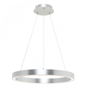 Lustra LED design modern circular CARLO argintiu, diametru 40cm - Img 1