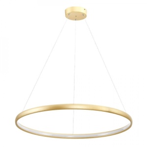 Lustra LED design modern circular CARLO auriu, diametru 80cm - Img 1