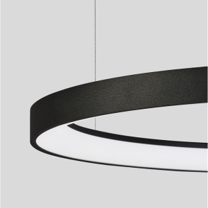 Lustra LED design modern circular PERTINO negru 60W NVL-9853686 75971 universul-luminii.ro