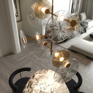 Lustra LED design modern decorativ Allure 151001 universul-luminii.ro