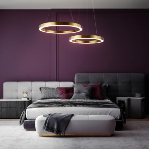 Lustra LED design modern Saturno alama 60cm 119211 universul-luminii.ro