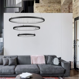 Lustra LED dimabila design circular EMPATIA D-80cm - Img 2