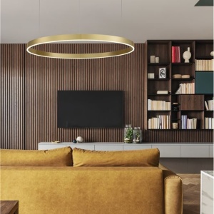 Lustra LED dimabila design circular MOTIF D-120cm - Img 2