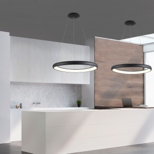 Lustra LED dimabila, design modern Albi negru, 81cm 179281 universul-luminii.ro