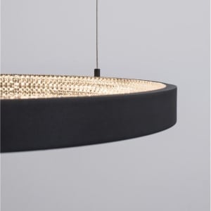 Lustra LED dimabila, design modern PRESTON, 60cm negru NVL-9865160 42581 universul-luminii.ro