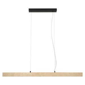 Lustra LED din travertin suspendata LITHO 120cm - Img 5