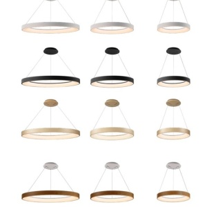Lustra LED inteligenta design circular NISEKO II Gold 50cm 220101 universul-luminii.ro