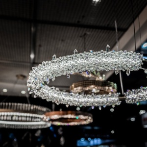 Lustra LED LUX moderna design circular D65 GLACEE 01 - Img 10