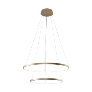 Lustra LED moderna design circular BRENO auriu 40/60cm - Img 1