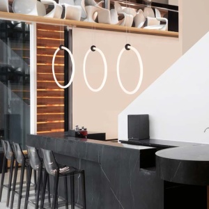 Lustra LED moderna design circular GIRDINO 38cm 90921 universul-luminii.ro