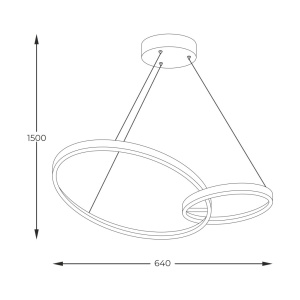 Lustra LED moderna design circular RANDO - Img 3