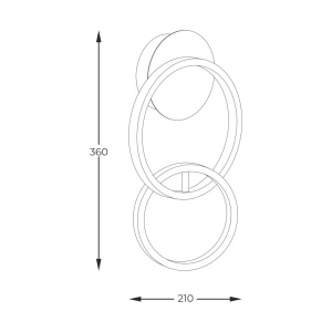 Lustra LED moderna design circular RANDO - Img 2