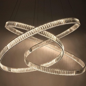 Lustra LED moderna design deosebit CHARMES 130 crom 137541 universul-luminii.ro
