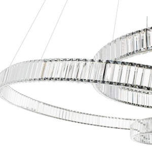 Lustra LED moderna design deosebit CHARMES 160A crom - Img 3