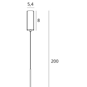 Lustra LED, Pendul design minimalist, protectie IP44 ZOOM P0416 MX - Img 3