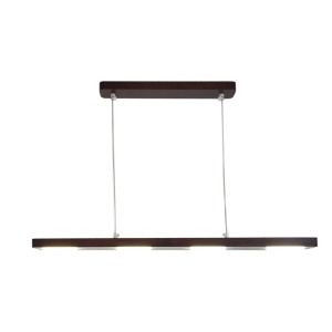 Lustra LED rustica fabricata manual din lemn OKIO 4L - Img 7