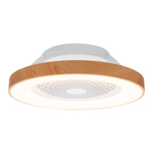 Lustra LED Smart cu Ventilator si telecomanda TIBET alb/lemn