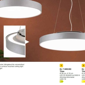 Lustra LED suspendata/aplicata SPACE D-44cm 234401 universul-luminii.ro
