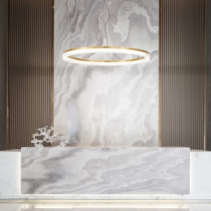 Lustra LED suspendata design circular Crown sp d80 alama - Img 2