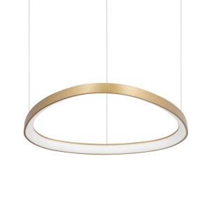 Lustra LED suspendata design circular GEMINI SP D061 ON-OFF OTTONE 4000K