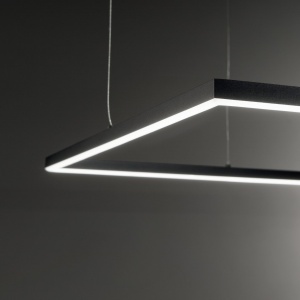 Lustra LED suspendata design circular ORACLE SLIM SP D050 SQUARE 3000K ON-OFF OT - Img 2