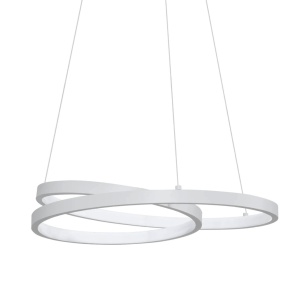 Lustra LED suspendata design circular OZ SP D040 ON-OFF BIANCO 3000K