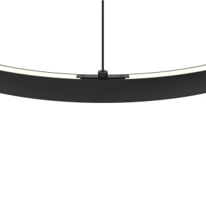 Lustra LED suspendata design circular XL RIUMAR negru - Img 4