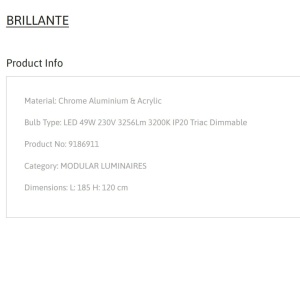 Lustra LED suspendata design decorativ BRILLANTE 222611 universul-luminii.ro
