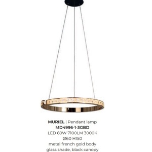 Lustra LED suspendata design deosebit MURIEL - Img 3