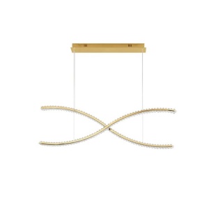Lustra LED suspendata design elegant AURELIA 95W aurie - Img 3