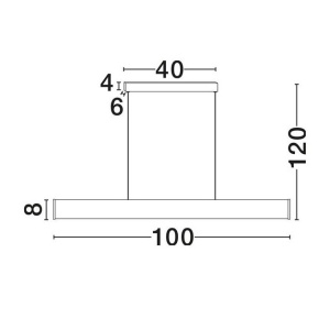 Lustra LED suspendata design liniar NOLIA - Img 7