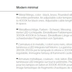 Lustra LED suspendata design minimalist Curve negru - Img 5