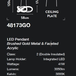 Lustra LED suspendata design modern Belle aurie 147661 universul-luminii.ro