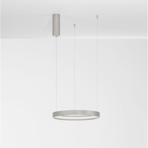 Lustra LED suspendata design modern circular PERRINE D-40cm argintie - Img 3