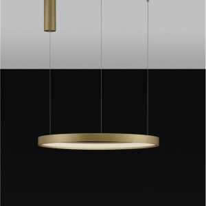 Lustra LED suspendata design modern circular PERRINE D-60cm aurie - Img 5