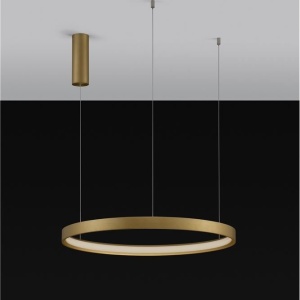 Lustra LED suspendata design modern circular PERRINE D-60cm aurie - Img 2