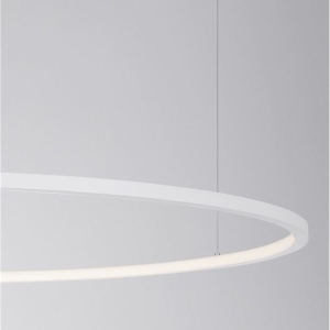Lustra LED suspendata design modern circular TARQUIN D-100cm alba 109031 universul-luminii.ro