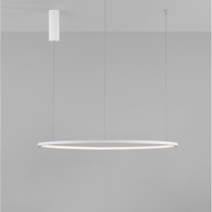 Lustra LED suspendata design modern circular TARQUIN D-80cm alba 205541 universul-luminii.ro
