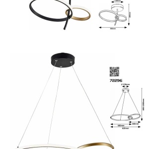 Lustra LED suspendata design modern Emilion - Img 3