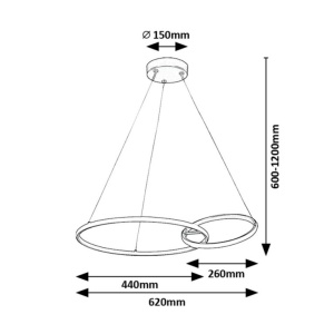 Lustra LED suspendata design modern Emilion - Img 5